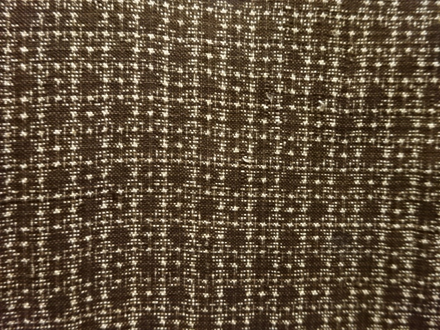 JAPANESE KIMONO / ANTIQUE DORO OSHIMA TSUMUGI MENS HAORI